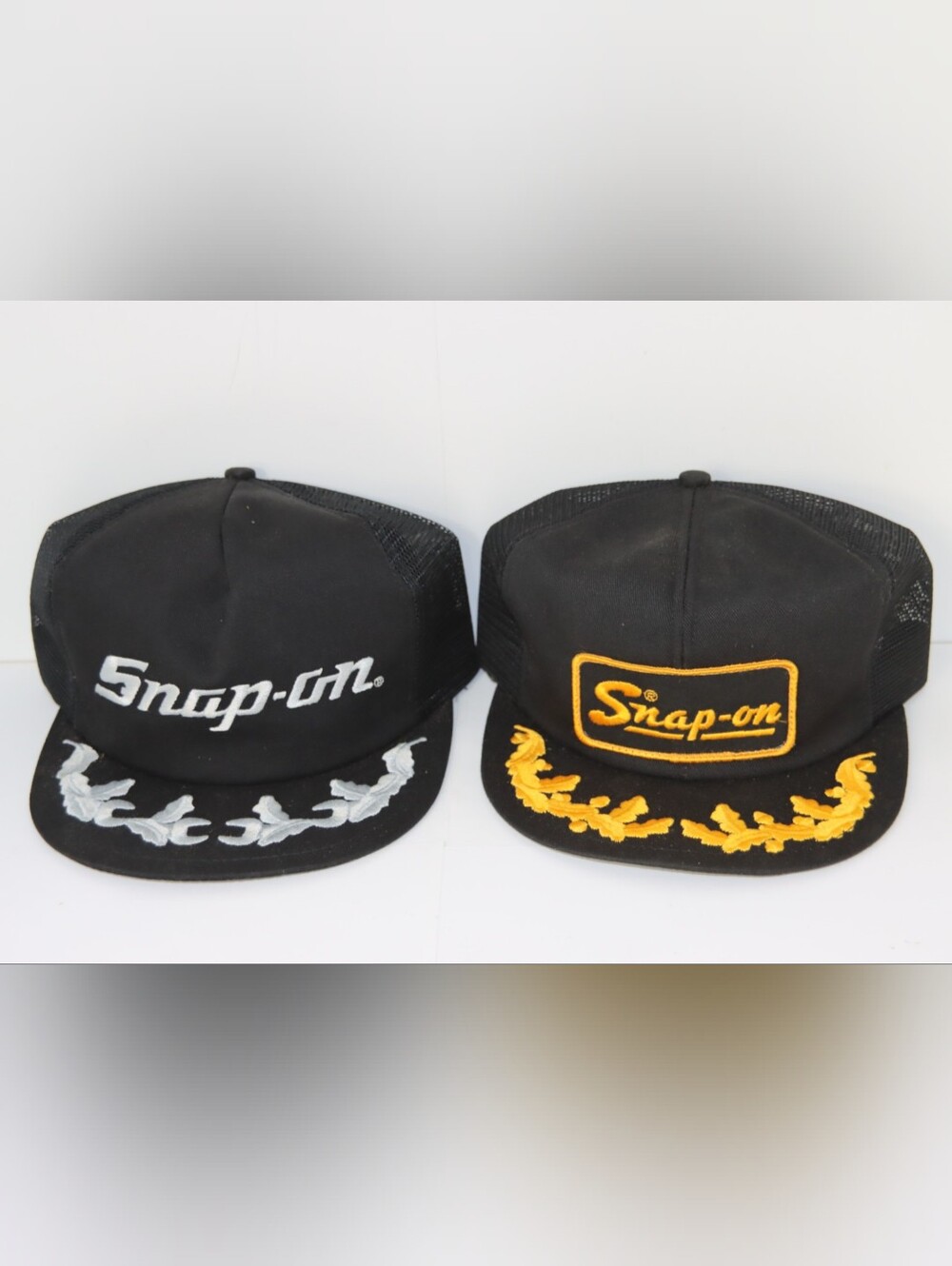 2 Vintage K-Brand Snap-On Hats